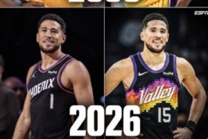 ESPN：2006年科比从8号换成24号 20年后他的门徒布克也换号了
